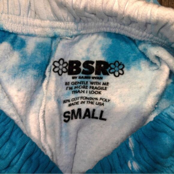 NIP BSR By Samii Ryan Youâre A StarâCloud Blue Tie Dyeâ Sweatpants Size Small - Picture 3 of 5